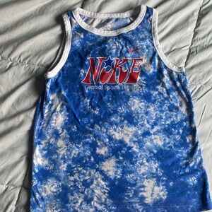 Nike Blue and White Sports Tank